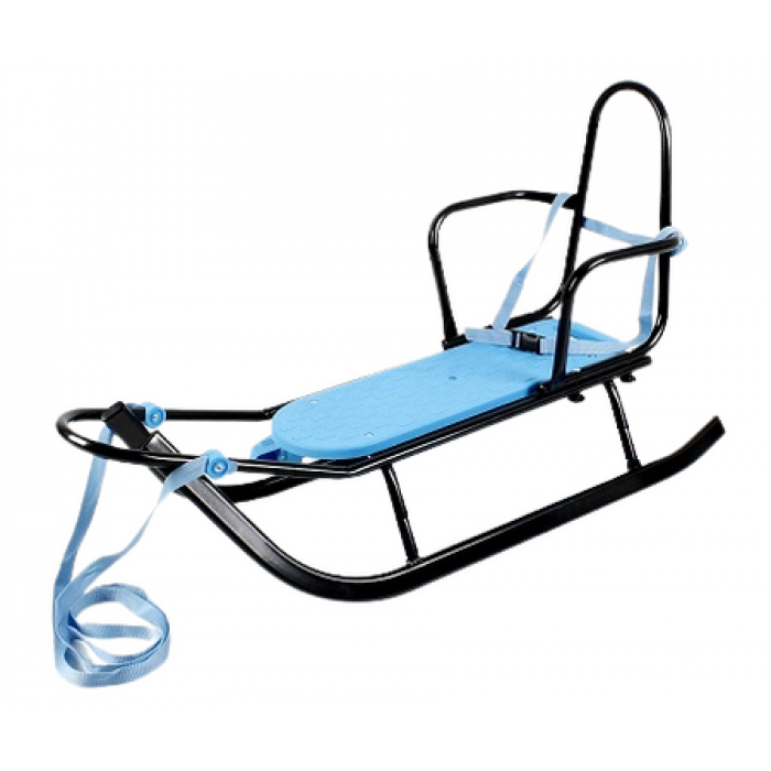 Санки Adbor Piccolino Black Edition зі спинкою, Польща